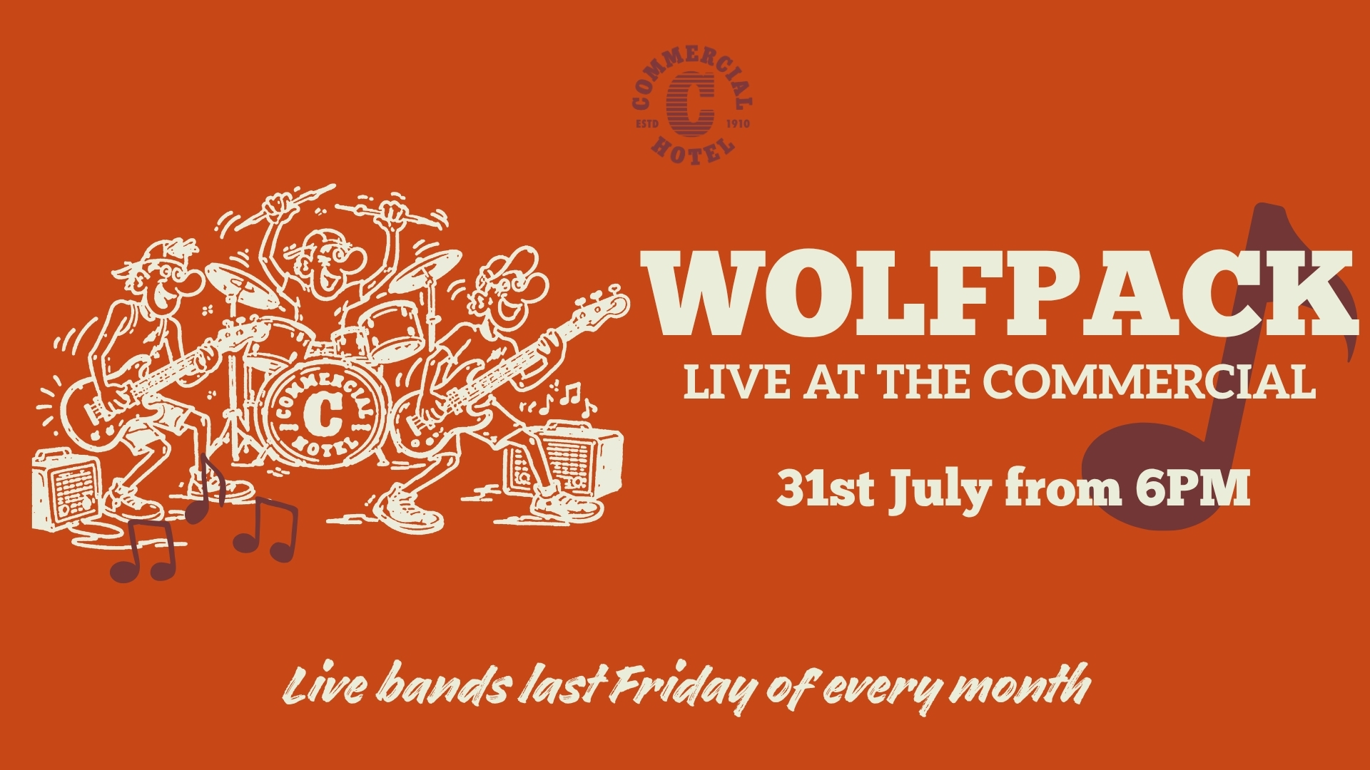 LIVE BAND – WOLFPACK