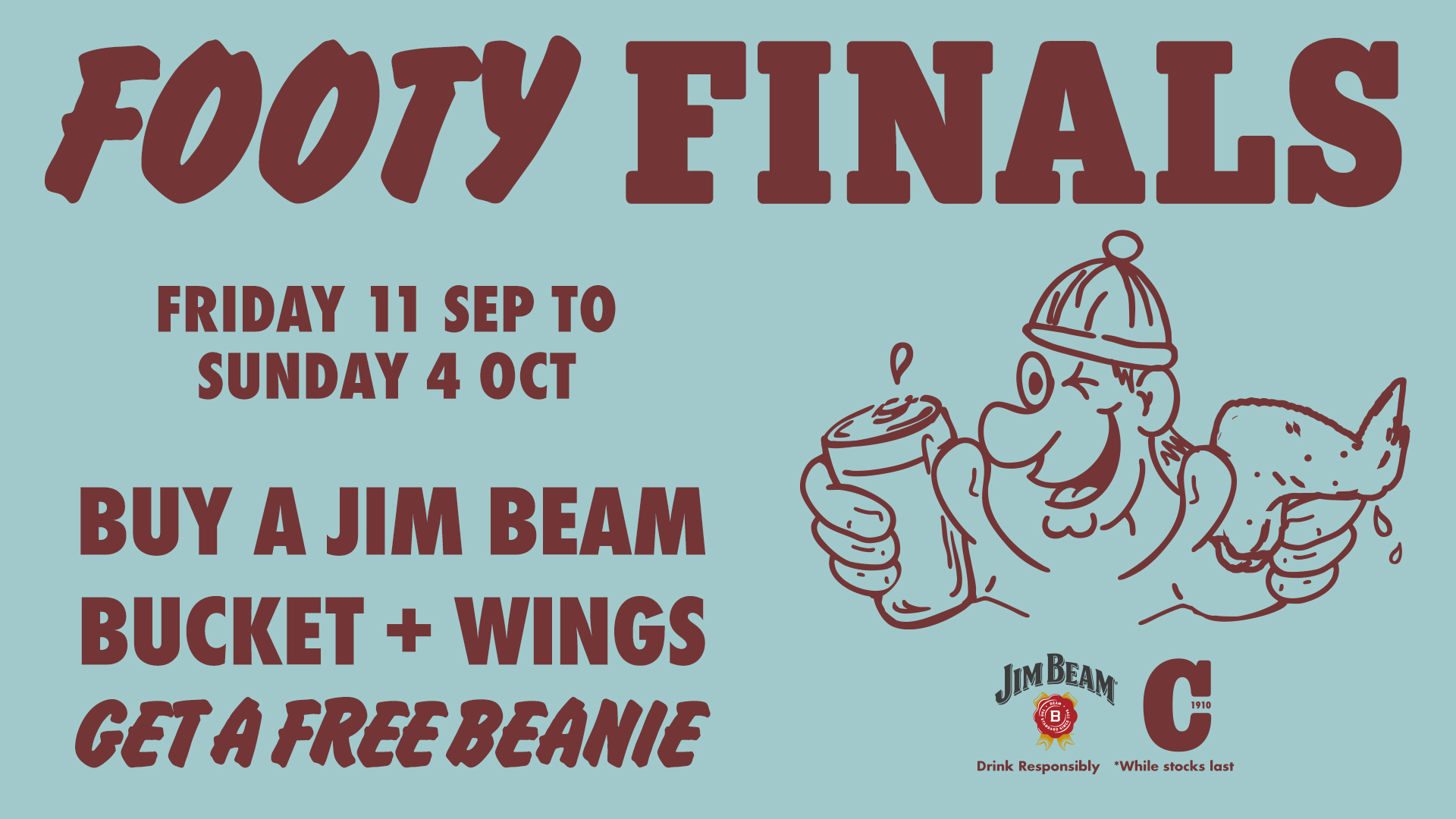FOOTY FINALS BUCKET & WINGS
